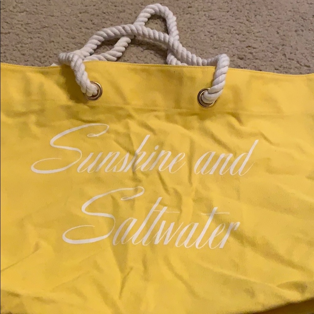 Yellow Beach Tote